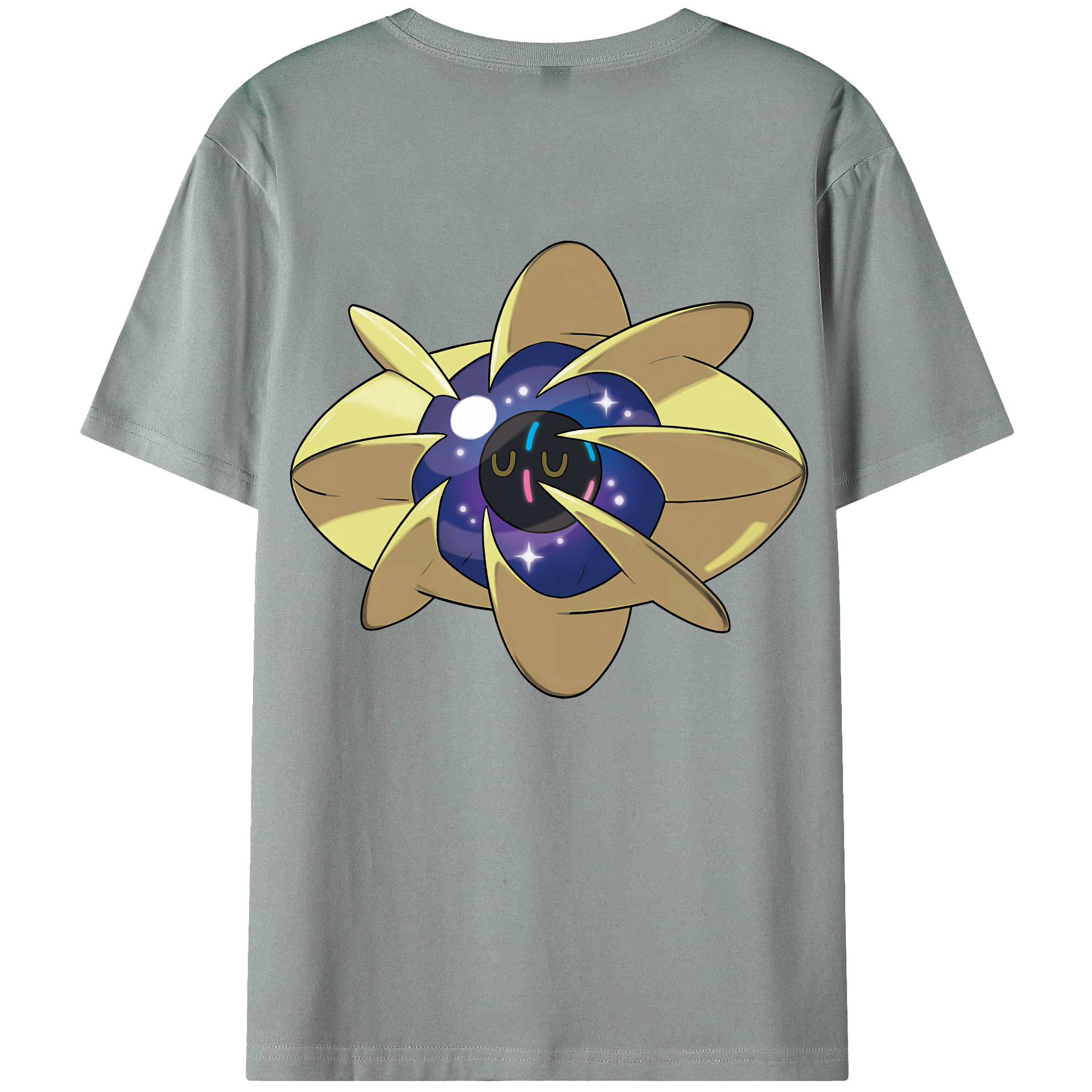 （画像用） ポケットモンスター Pokémon 綿100％ メンズ半袖Tシャツ（バックプリント） 通気性